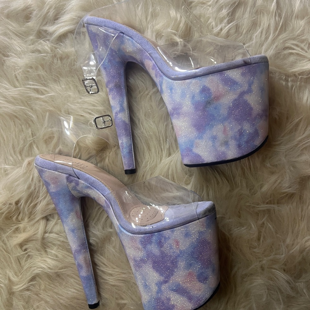 Hella Heels in Pastel Purple and Pink